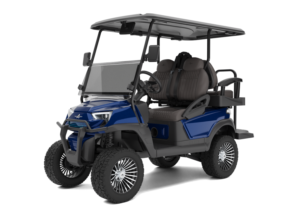 Atlas 2+2 Lifted – Cobalt Blue (Charcoal, Machined) - In Stock