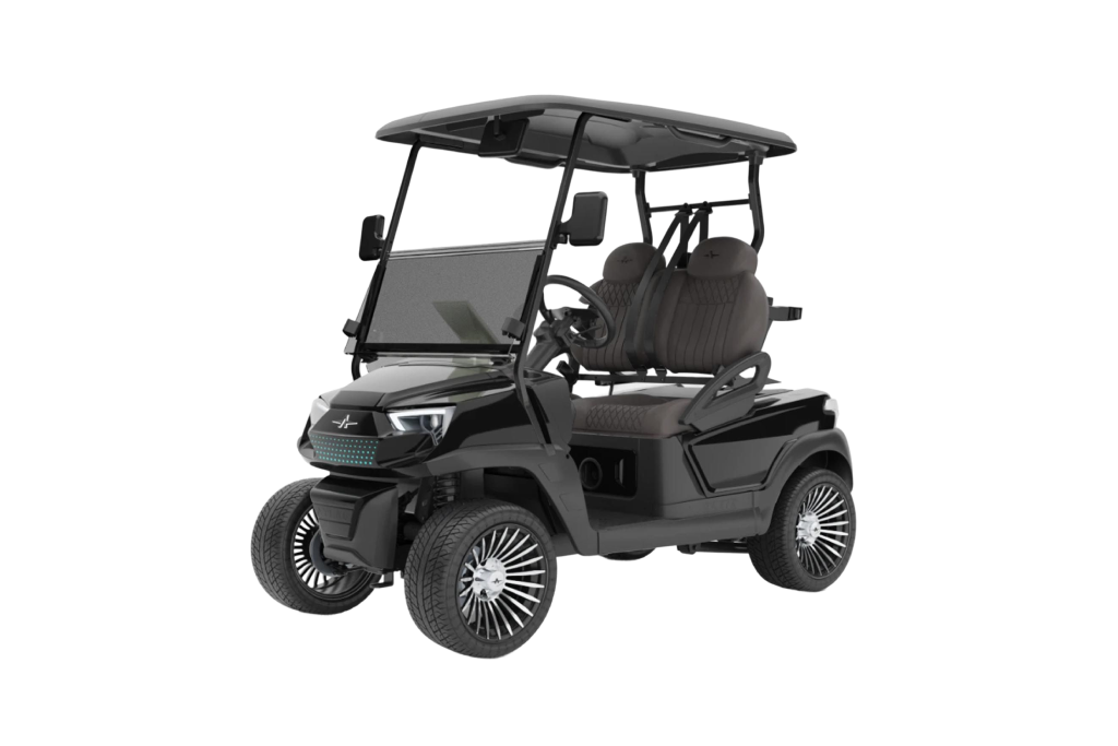 Atlas 2 Passenger Jet Black with Charcoal Seat -  Hardy Carts & Equipment