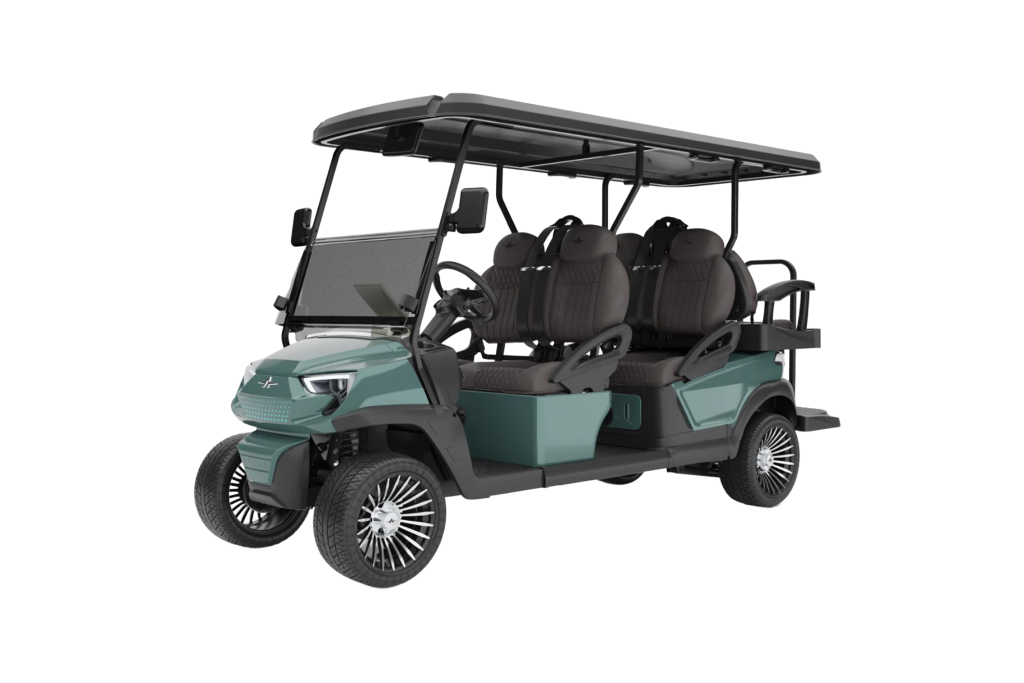 Atlas 6 Passenger Titanium Green with Charcoal Seat -  Hardy Carts & Equipment