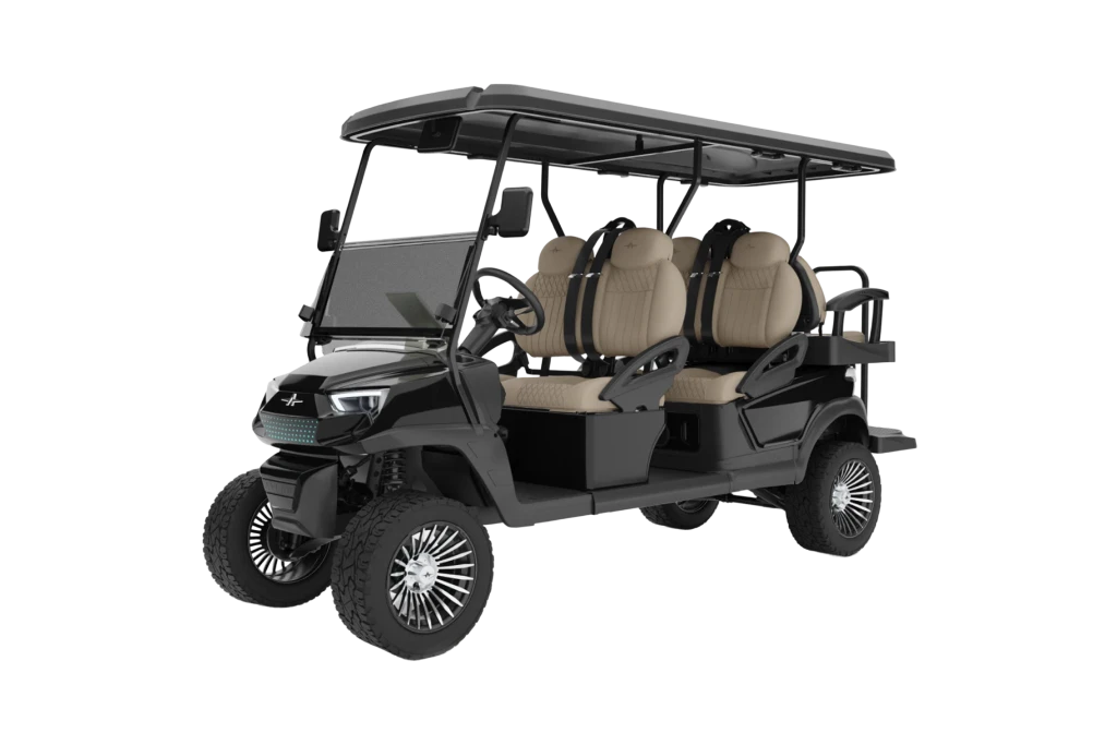 Atlas 6 Passenger Gray with Pebble  Seat -  Hardy Carts & Equipment