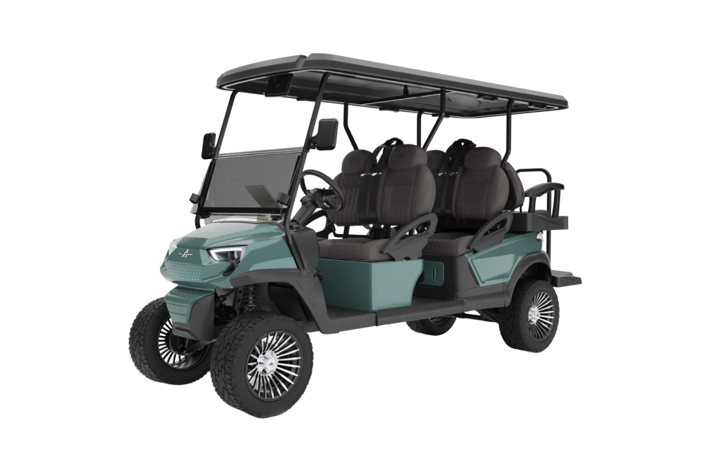 Atlas 6 Passenger Titanium Green with Charcoal Seat -  Hardy Carts & Equipment