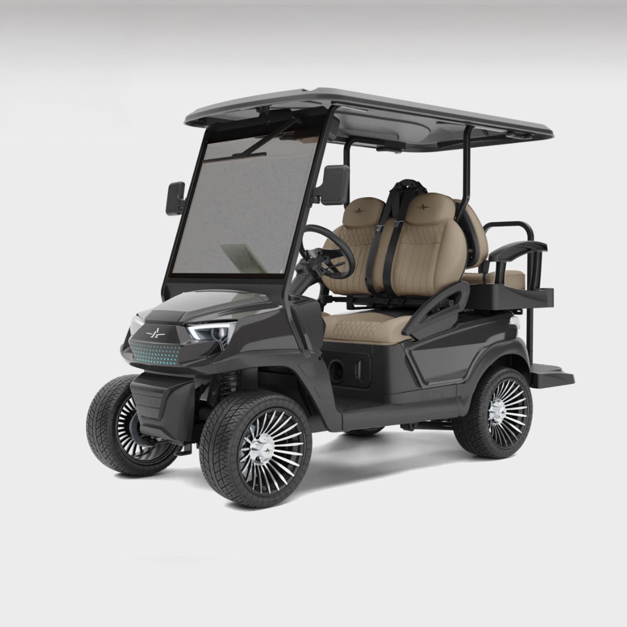 Atlas 4 passenger – Slate Grey (Pebble, Machined) - Hardy Carts & Equipment