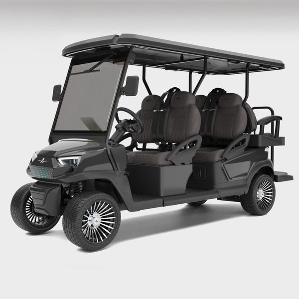 Atlas 6 passenger – Slate Grey (Pebble, Glossy Black) - Hardy Carts & Equipment