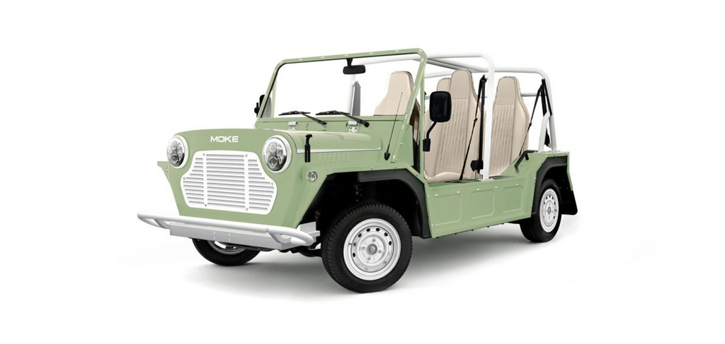 Moke Eucalyptus Green with Cream  & Steel Alloy- Hardy Carts & Equipment