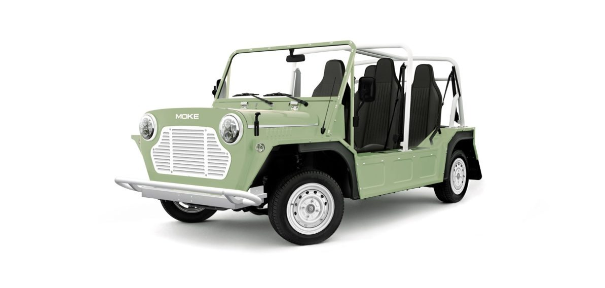 Moke Eucalyptus Green with Black & Steel Alloy- Hardy Carts & Equipment