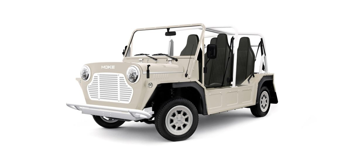 Moke Shell White with Black & Aluminium Rim- Hardy Carts & Equipment