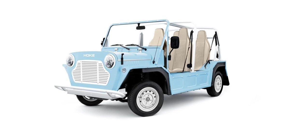 Moke Wave Blue with Premium Cream - Hardy Carts & Equipment