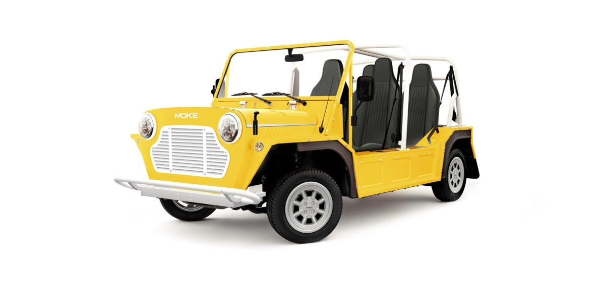 Moke Sunlight Yellow with Black & Aluminium Rim- Hardy Carts & Equipment