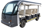 DN-11M - 11 Seater Electric Lithium Sightseeing Bus - Grey (Light Brown) - In Stock