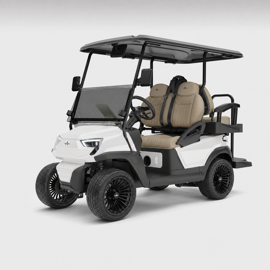 Atlas 2+2 – Pearl White (Pebble, Glossy Black) - In Stock