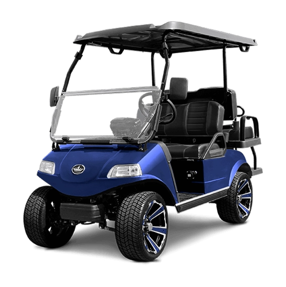 Classic 4 Plus - Portimao Blue with Black- Hardy Carts & Equipment