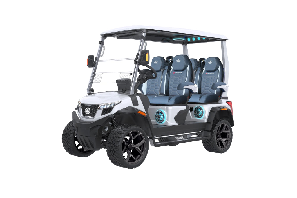 D-MAX XT4 -Mineral White - Ocean Wave Blue Seats - Arriving Soon (LC -83) - Hardy Carts & Equipment