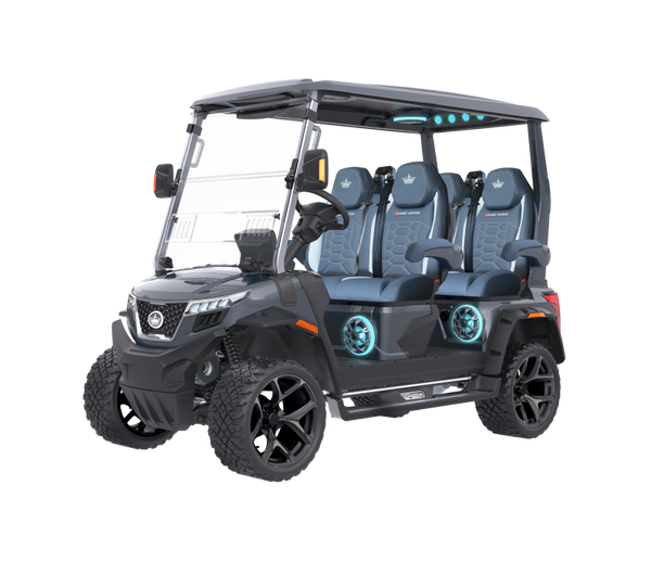 D-MAX XT4 –Artic Grey (Ocean Wave Blue Seats) - Hardy Carts & Equipment