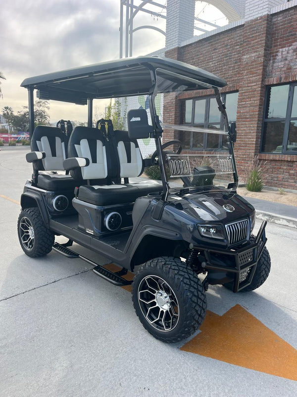 D5 Maverick 4 Plus - Arctic Grey with Black and White Seats - Hardy Carts & Equipment