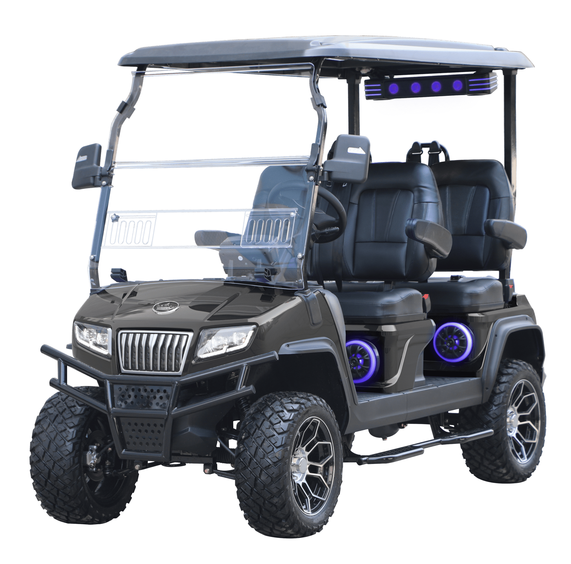 D5 Ranger 4 Plus Blue Front View - Hardy Carts & Equipment