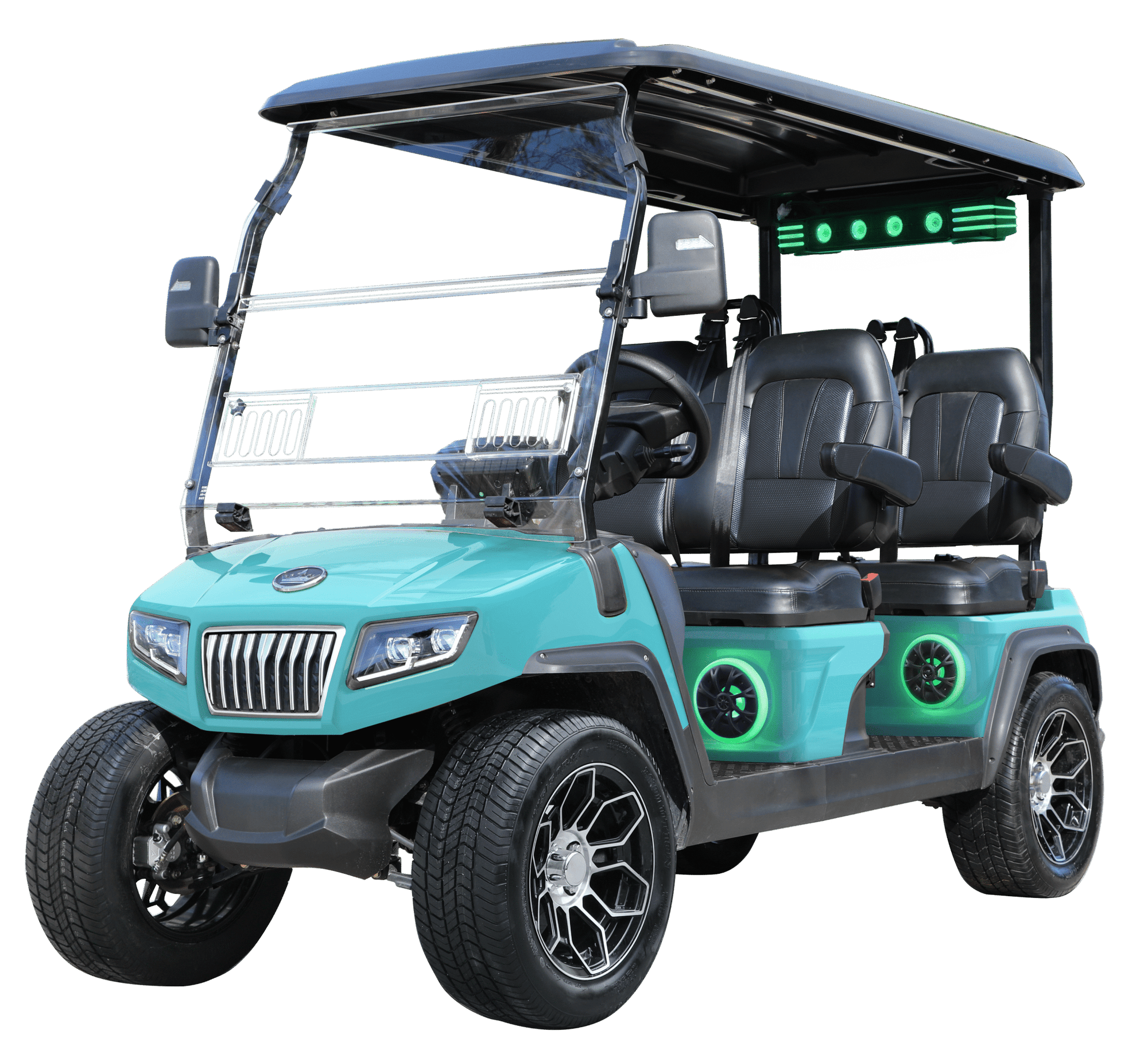 D5 Ranger 4 Plus - Sky Blue - Black & Blue Seats - Hardy Carts & Equipment