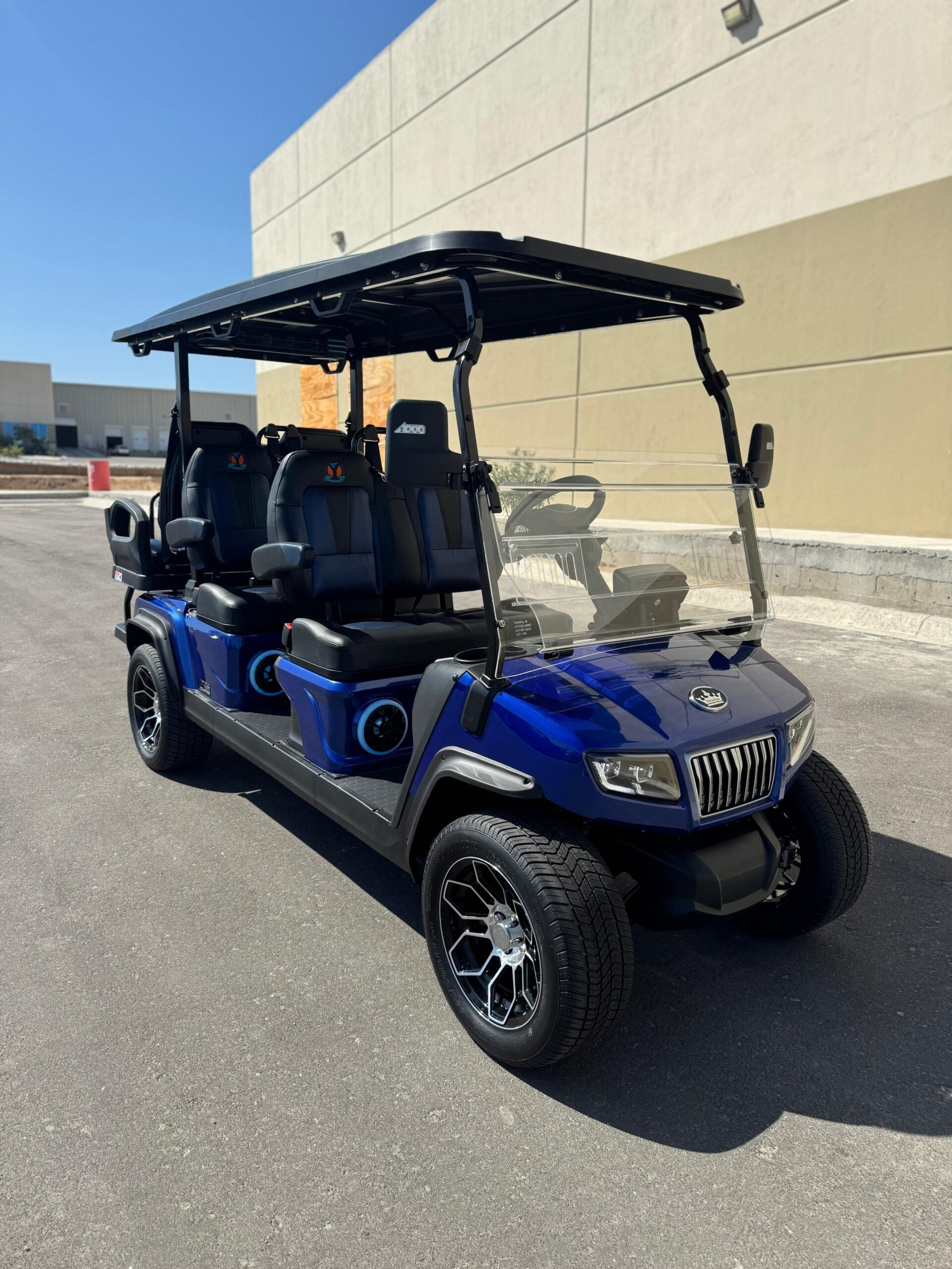 D5 Ranger 4+2 Plus - Portimão Blue- Black & Blue Seats - Hardy Carts & Equipment