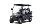 D5 Maverick 4+2 Plus - Arctic Grey - Black & White Seats - Hardy Carts & Equipment