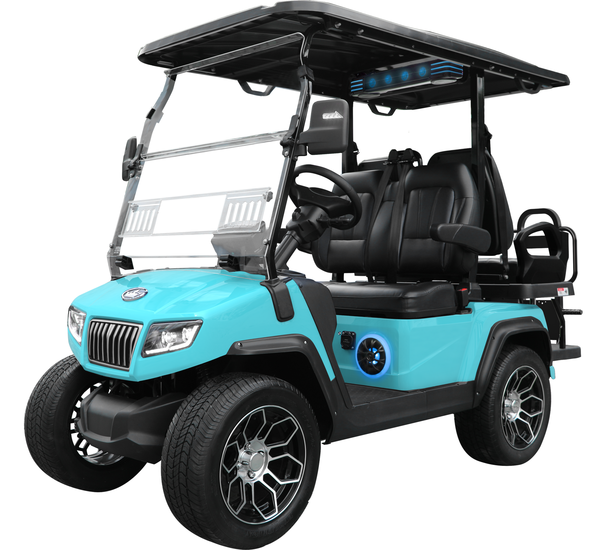 14x7" Alum Wheel, 225/55R14" Radial Tire w Chrome Rims - Hardy Carts & Equipment