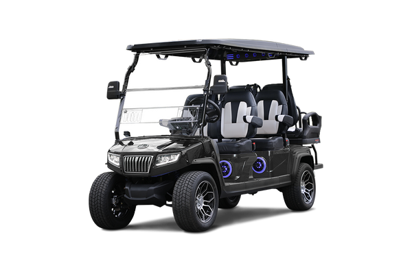 D5 Ranger 4+2 Plus - Black Sapphire - (Black & White Seats)-Hardy Carts & Equipment