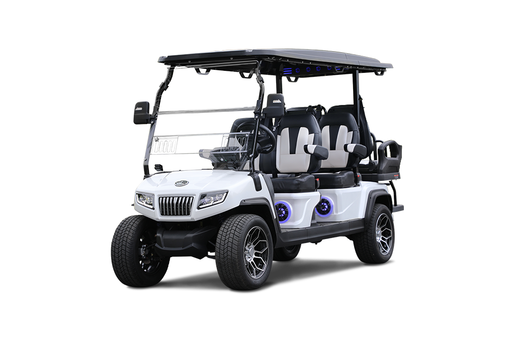 D5 Ranger 4+2 Plus - Mineral White with Black and White Seats - Hardy Carts & Equipment
