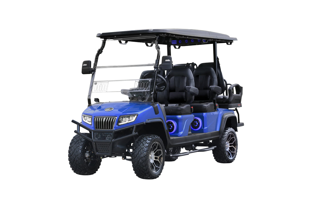 D5 Maverick 4+2 Plus - Portimao Blue - Black Seats - Arriving Soon (78-LC) - Hardy Carts & Equipment