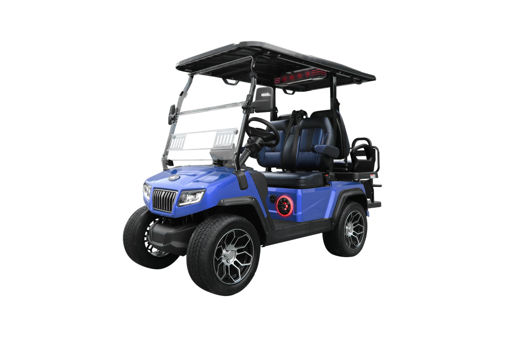 D5 Ranger 2+2 Plus - Portimao Blue - Black & Blue Seats - Arriving Soon (LC-87) - Hardy carts & Equipment