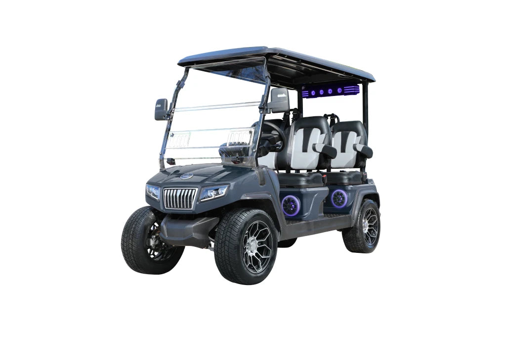 D5 Ranger 4 Plus - Arctic Grey - Black & White Seats - Arriving soon (LC- 87)- Hardy Carts & Equipment