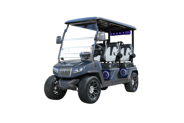 D5 Ranger 4 Plus - Arctic Grey - Black & White Seats - Arriving soon (LC- 87)- Hardy Carts & Equipment