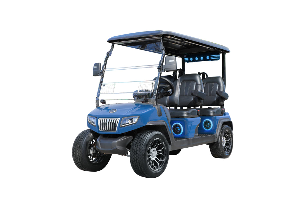 D5 Ranger 4 Plus - Blue - Black Seats - Arriving Soon (LC - 87) - Hardy Carts & Equipment