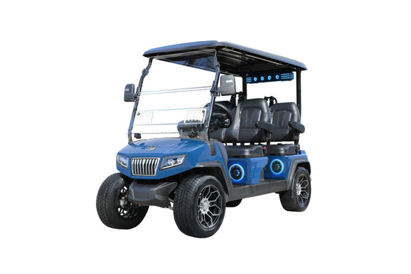 D5 Ranger 4 Plus - Blue - Black Seats - Arriving Soon (LC - 87) - Hardy Carts & Equipment