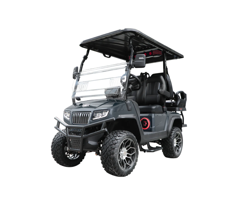 D5 Maverick 2+2Arctic Grey with Black Seats- Hardy Carts & Equipment