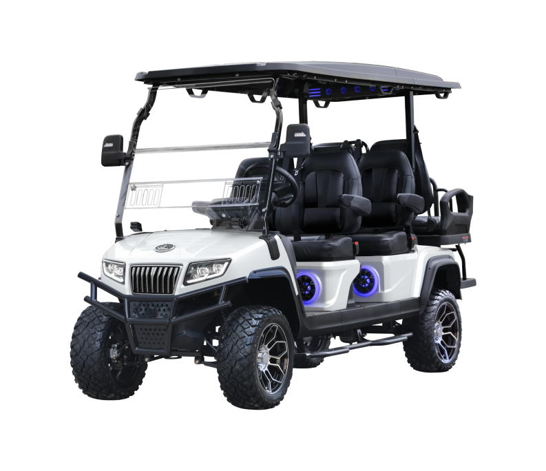 D5 Maverick 4+2 Plus - Mineral White- (Black Seats)- Hardy Carts & Equipment