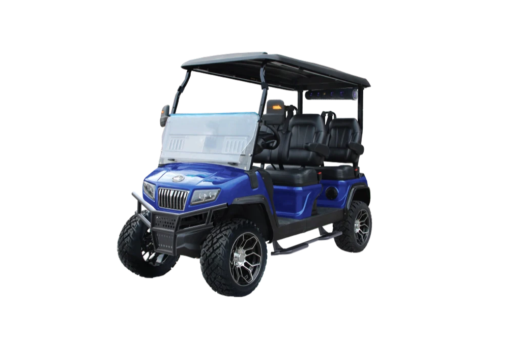 D5 Maverick 4 Passenger Portimao Blue with Black- Hardy Carts & Equipment