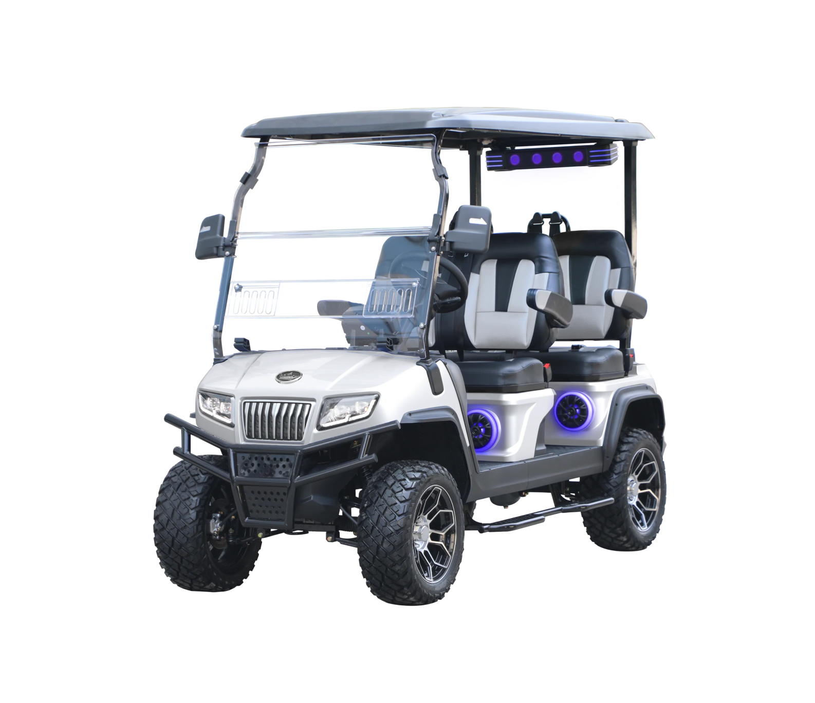 D5 Maverick 4 Plus - Mineral White (Black and White Seats) - Hardy Carts & Equipment
