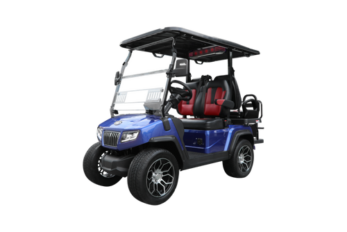 D5 Ranger 2+2 Passenger Portimao Blue with Black and Red Seats- Hardy Carts & Equipment