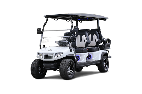 D5 Ranger 4+2 Passenger - Mineral White with Black and White Seats- Hardy Carts & Equipment