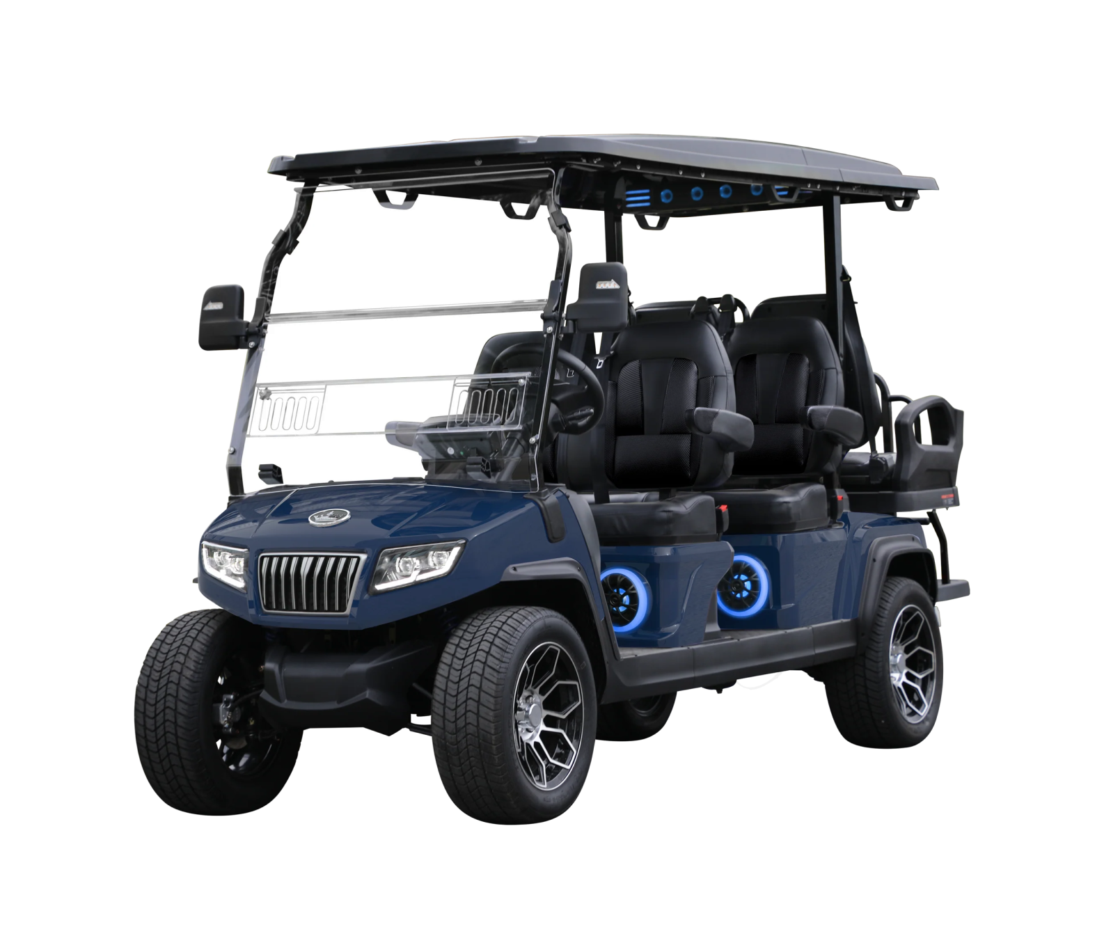 D5 Ranger 4+2 Plus -Navy - (Black Seats) - Hardy Carts & Equipment