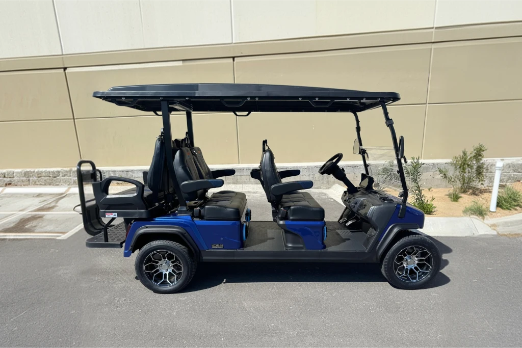 D5 Ranger 4+2 Plus - Portimão Blue - Black & Blue Seats - Ariving Soon - (LC 83) - Hardy Carts & Equipment
