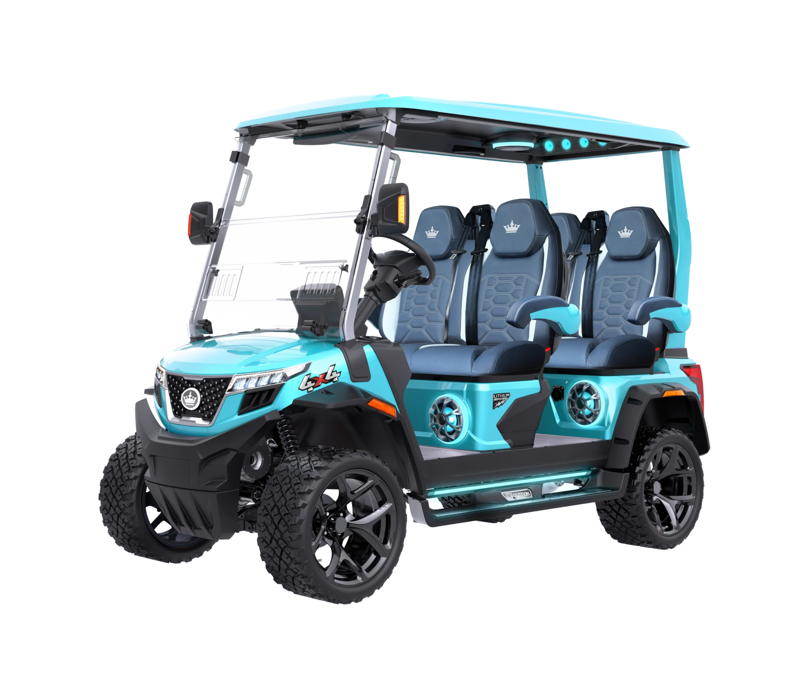 DMAX XT4 - Sky Blue - Ocean Wave Blue Seats - Hardy Carts & Equipment
