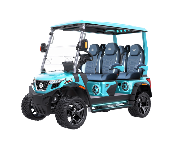 DMAX XT4 - Sky Blue - Ocean Wave Blue Seats - Hardy Carts & Equipment