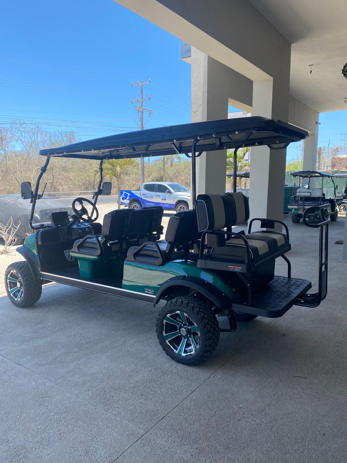 Forester 6 Plus - Pantone 3305c with Black and Light Grey Seats- Hardy Carts & Equipment