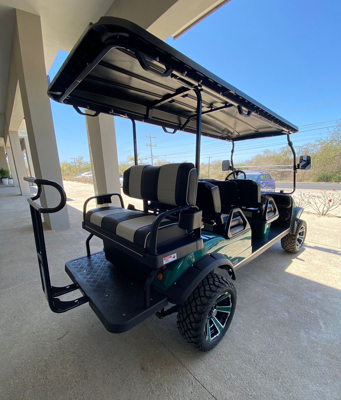 Forester 6 Plus - Pantone 3305c with Black and Light Grey Seats - Hardy Carts & Equipment