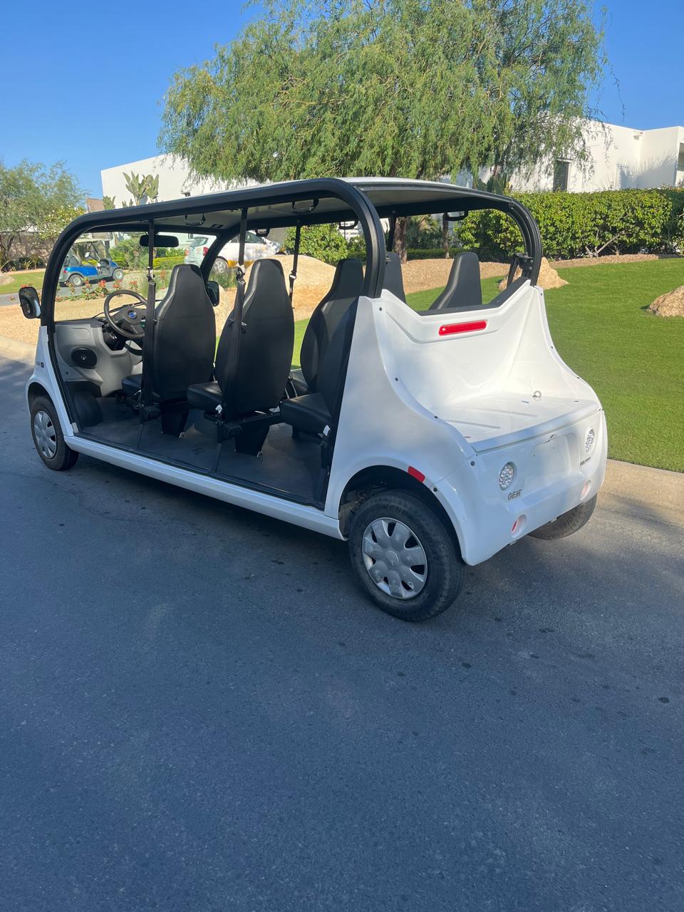 GEM E6 Polaris -White with Black Seats - Hardy Carts & Equipment