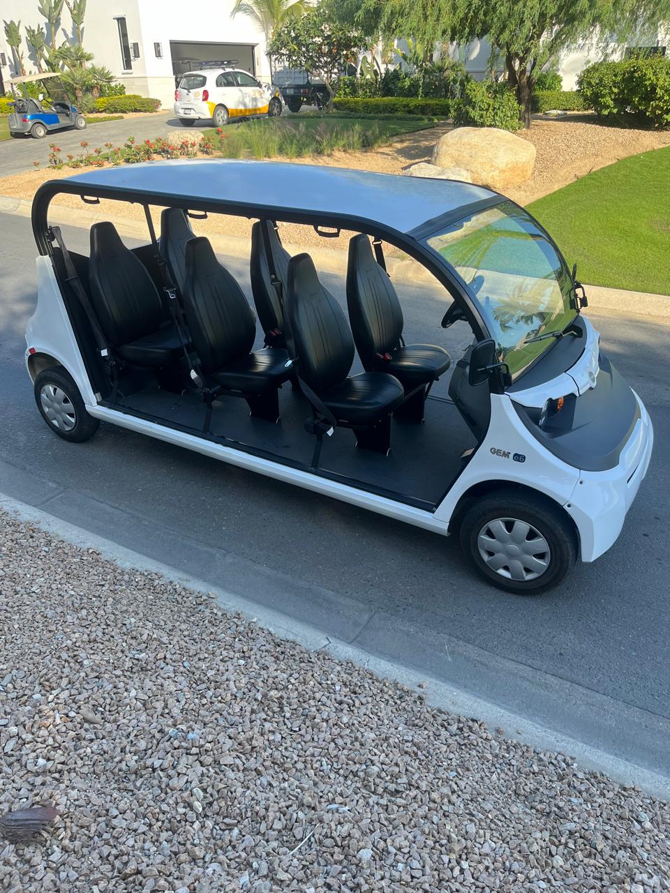 GEM E6 Polaris -White with Black Seats- Hardy Carts & Equipment