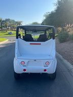 GEM E6 Polaris -White with Black Seats-Hardy Carts & Equipment