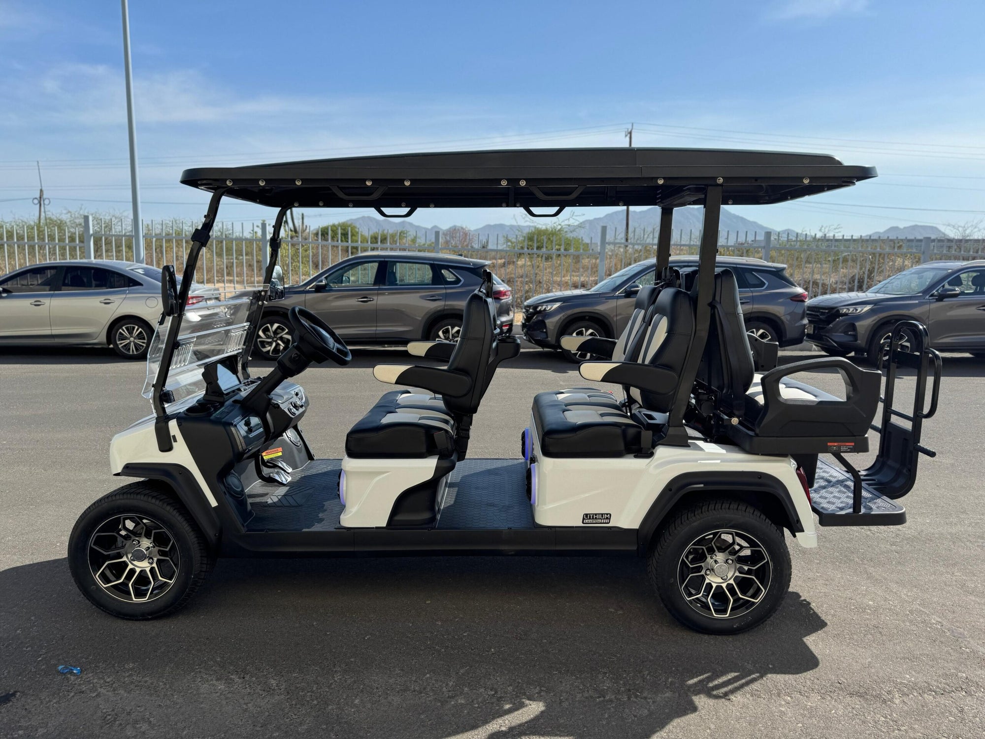 D5 Ranger 4+2 Plus - Mineral White with Black Seats - Hardy Carts & Equipment