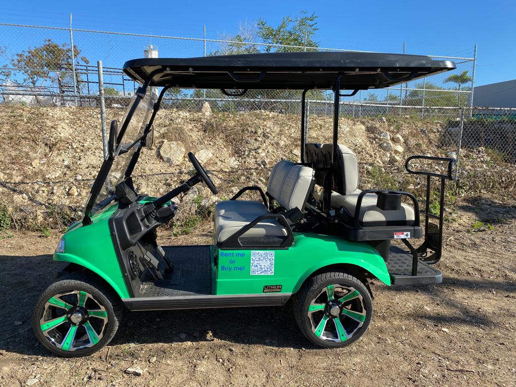 Evolution Classic 4 Plus-Green- Light Grey Seats - Hardy Carts & Equipment