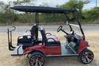 Evolution Classic 4 Plus-Flamenco Red- red & Black Seats- Hardy Carts & Equipment