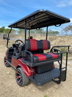 Evolution Classic 4 Plus-Flamenco Red with red & Black Seats- Hardy Carts & Equipment